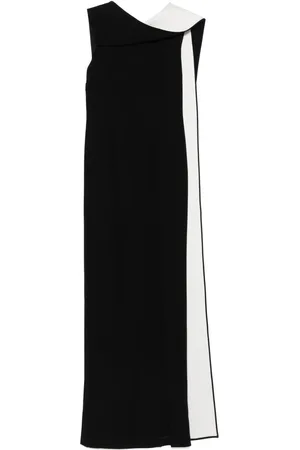 Roland Mouret Krepp-Abendkleid mit Schärpe