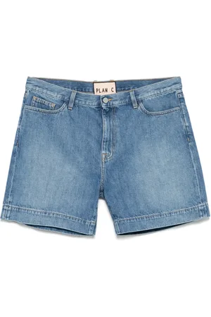 Plan C Klassische Jeans-Shorts
