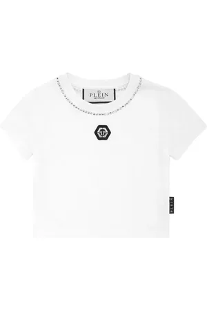 Philipp Plein Cropped-T-Shirt aus Strass