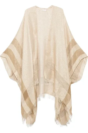 PESERICO SIGN Cape mit Lurex-Detail