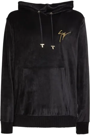 Giuseppe Zanotti Hoodie in Samtoptik
