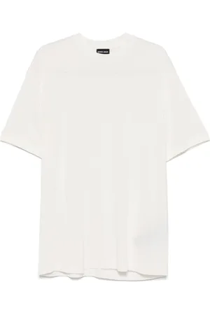 Giorgio Armani T-Shirt aus geripptem Strick