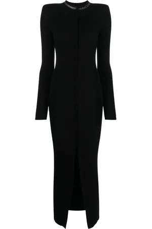 GCDS Geripptes Maxikleid