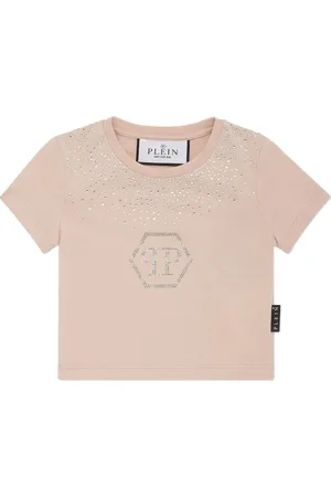 Philipp Plein Hexagon Cropped-T-Shirt mit Strass