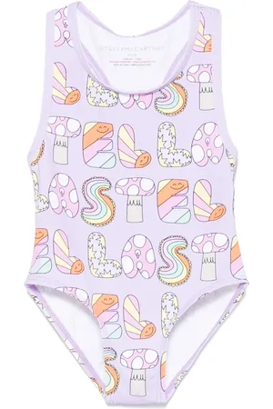Stella McCartney Badeanzug mit Logo-Print