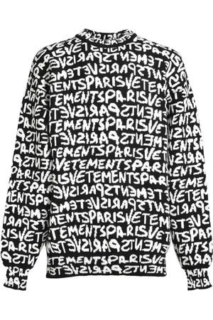 Vetements Pullover mit Intarsien-Logo