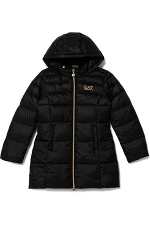 Emporio Armani Gefütterte Jacke mit Logo-Print