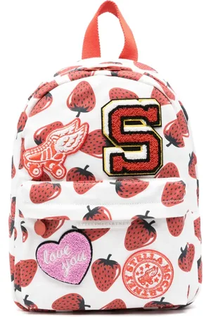 Stella McCartney Rucksack mit Erdbeeren-Print