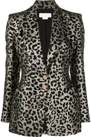 GENNY Blazer mit Leoparden-Jacquardmuster
