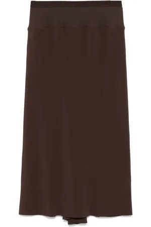 Rick Owens Midirock mit Diagonalschnitt