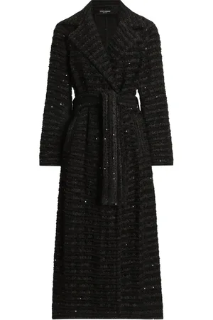 Dolce & Gabbana Tweed-Mantel mit Pailletten