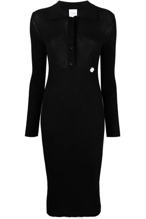 Patou Kleid mit Logo-Stickerei