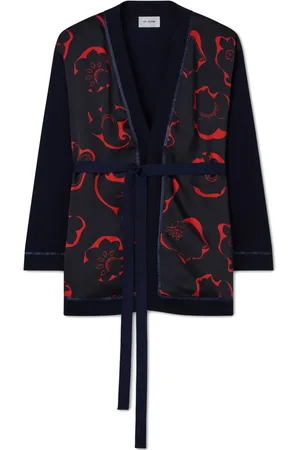 ST. JOHN Cardigan mit Blumen-Print