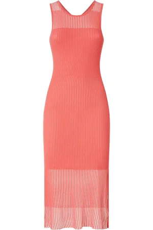 Pinko Geripptes Midikleid