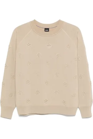 HUGO BOSS Pullover mit Logo-Prägung
