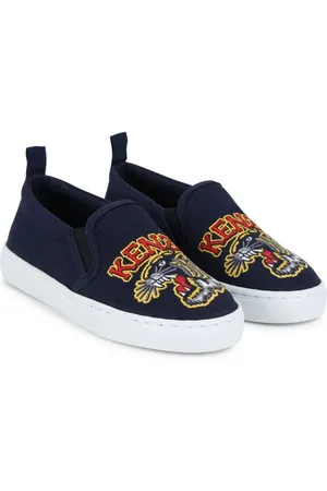 Kenzo Slip-On-Sneakers mit Tiger-Patch