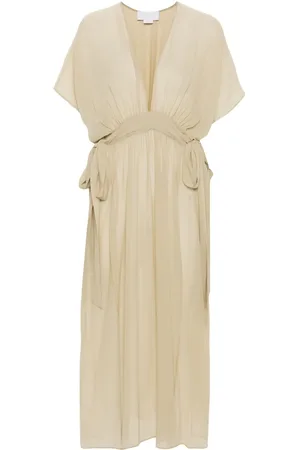 GENNY Drapiertes Maxikleid
