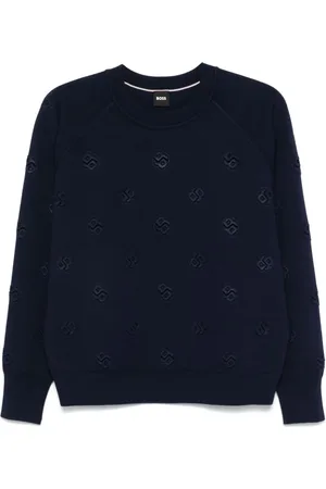 HUGO BOSS Pullover mit Logo-Prägung
