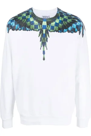 MARCELO BURLON Sweatshirt mit Chess Wings-Print