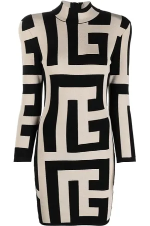 Balmain Kleid mit geometrischem Print
