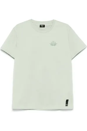 Fendi T-Shirt mit Logo-Stickerei