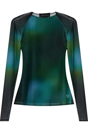 Y-3 Langarmshirt mit Farbverlauf