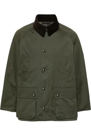 Barbour Bedale Jacke mit Kontrastkragen