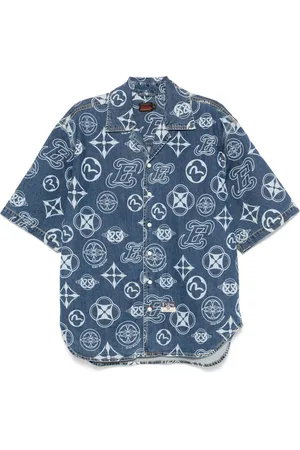Evisu Jeanshemd mit Monogramm