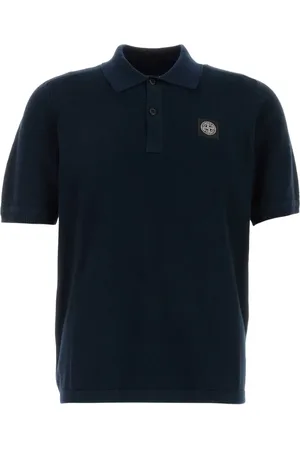 Stone Island Fein gestricktes Poloshirt