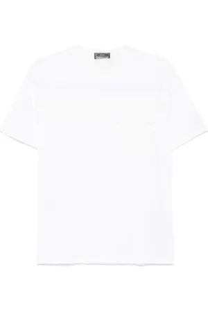 HERNO T-Shirt mit Logo-Prägung