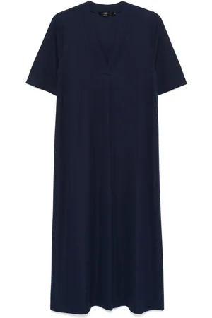 SEVENTY BY SERGIO TEGON Midikleid mit V-Ausschnitt