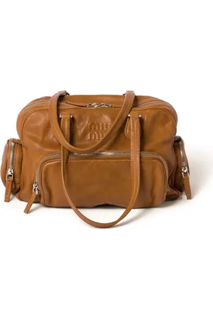 Miu Miu Shopper mit Logo-Prägung