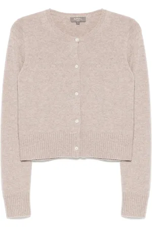 N.PEAL Grob gestrickter Cropped-Cardigan