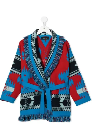 Alanui Intarsien-Cardigan mit Gürtel