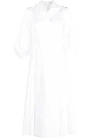 EMILIA WICKSTEAD Midikleid mit steigendem Revers