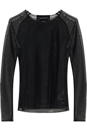 Y-3 Langarmshirt mit Netz
