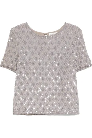 P.A.R.O.S.H. T-Shirt mit Pailletten