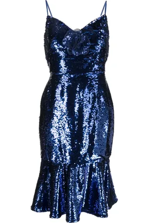 Marchesa Notte Midikleid mit Pailletten