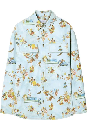 OFF-WHITE Hemd mit Fresko-Print