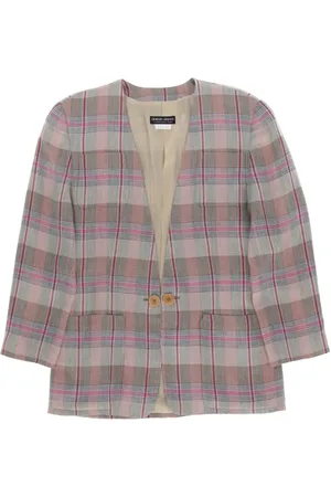 Giorgio Armani 1980 Karierte Jacke