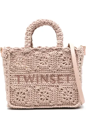 Twin-Set Gehäkelte Bohémienne Tote Bag