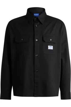HUGO BOSS Hemd mit Logo-Etikett