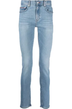 Tommy Hilfiger Halbhohe Jeans mit Logo-Patch