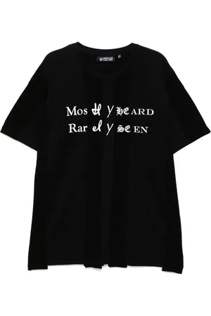 MOSTLY HEARD RARELY SEEN Spliced Luxury Mock T-Shirt
