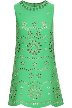Oscar de la Renta Minikleid mit Kristallen