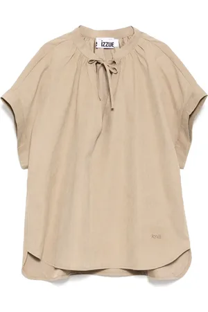 Izzue Bluse mit V-Ausschnitt