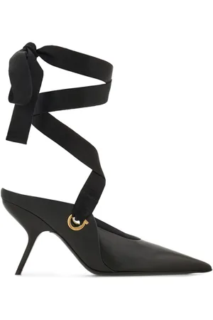 Salvatore Ferragamo Spitze Mules mit Schleifendetail 85mm