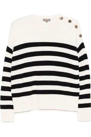 N.PEAL Gestreifter Pullover