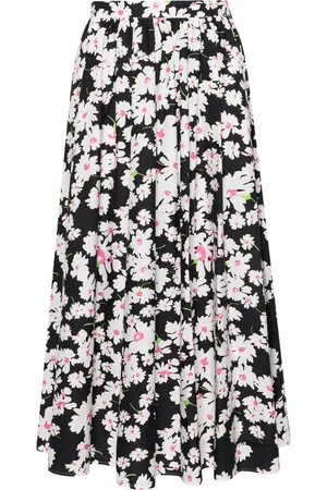 Msgm Midirock mit Blumen-Print
