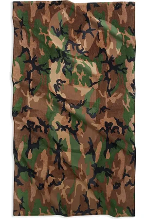 Supreme SS24 - Woodland Camo Badetuch mit Logo